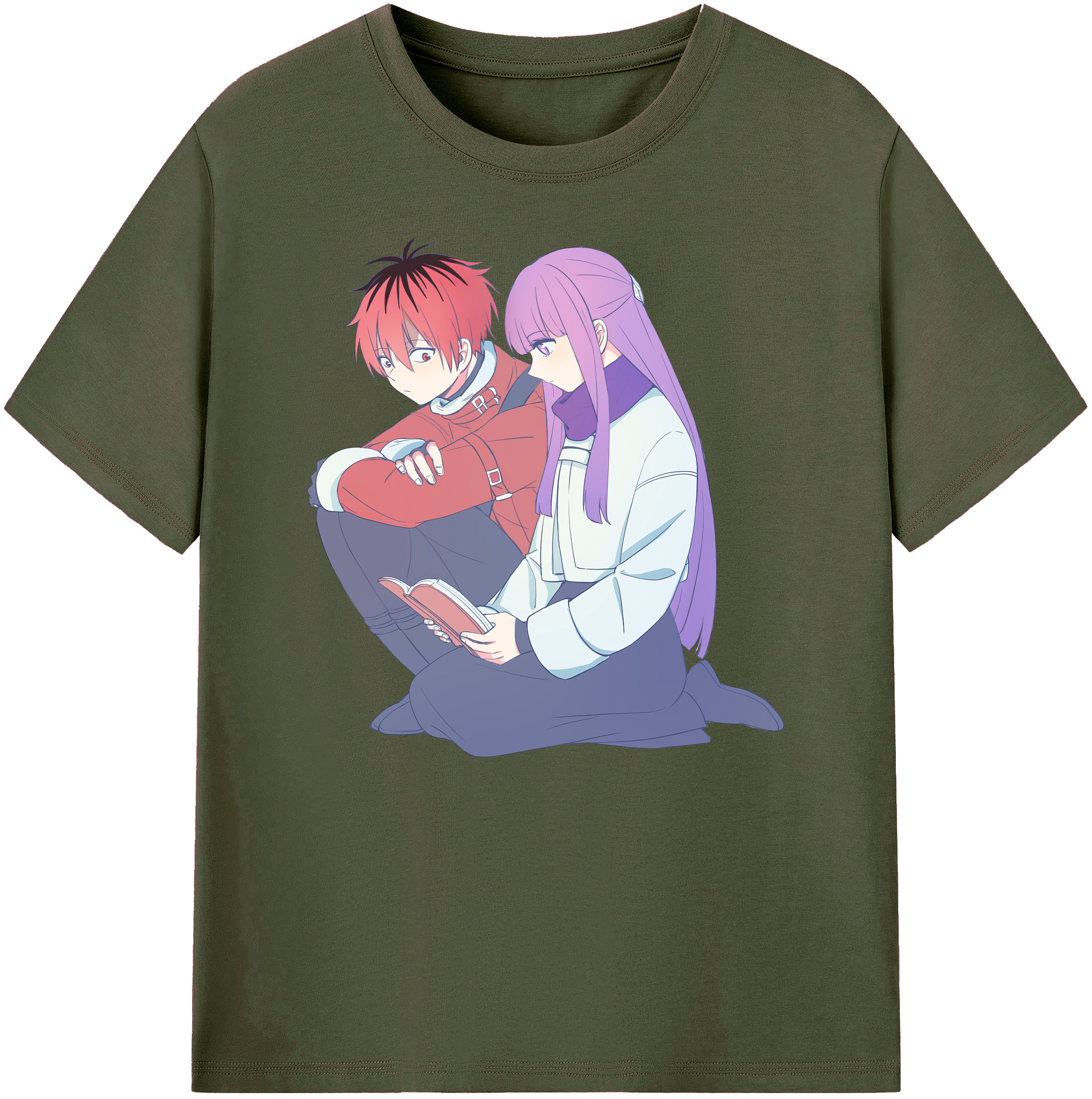（画像用） 葬送のフリーレン Frieren 綿100％ メンズ半袖Tシャツ｜肌触りやわらか＆通気性